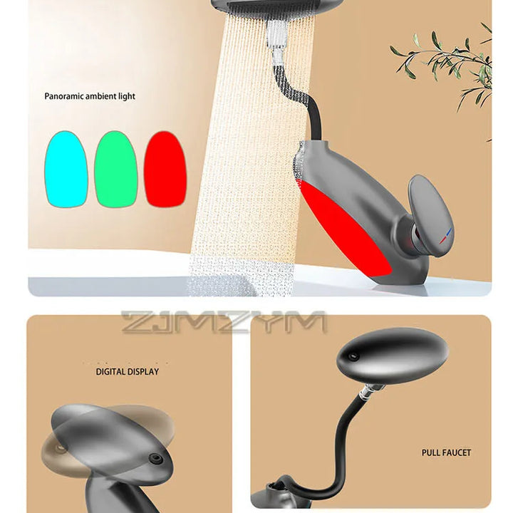 Luxury Bathroom Faucet with LED