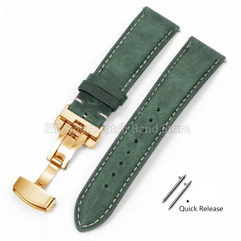 Leather watch strap 18mm 16mm 14mm