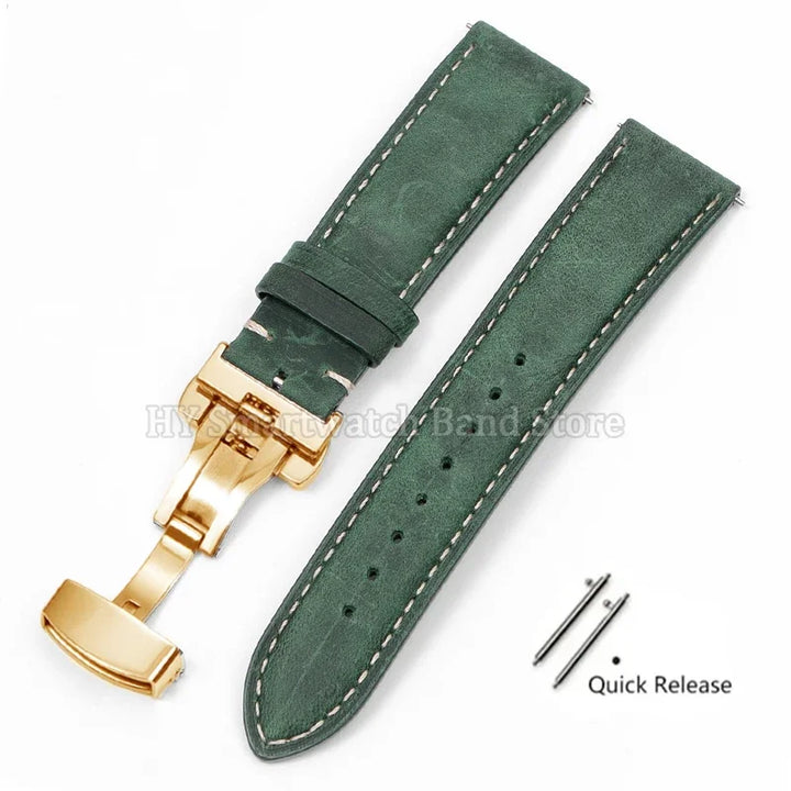 Leather watch strap 18mm 16mm 14mm