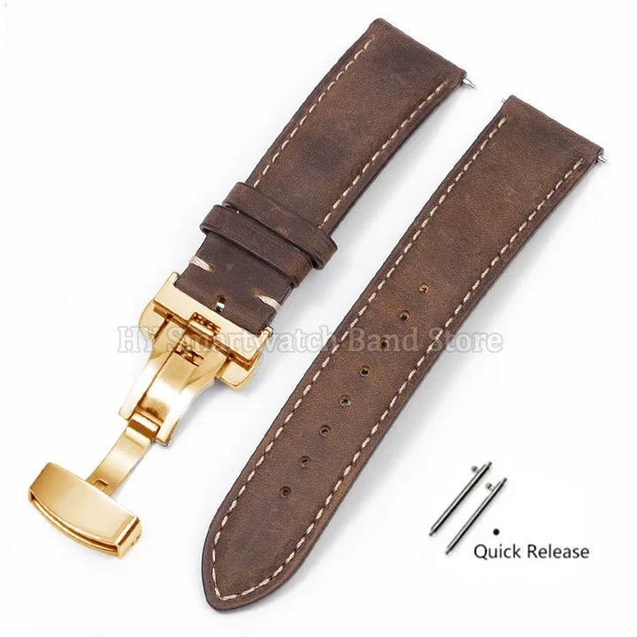 Leather watch strap 18mm 16mm 14mm