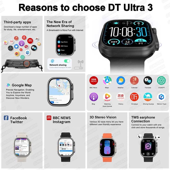 DT Ultra 3 Pro Smart Watch