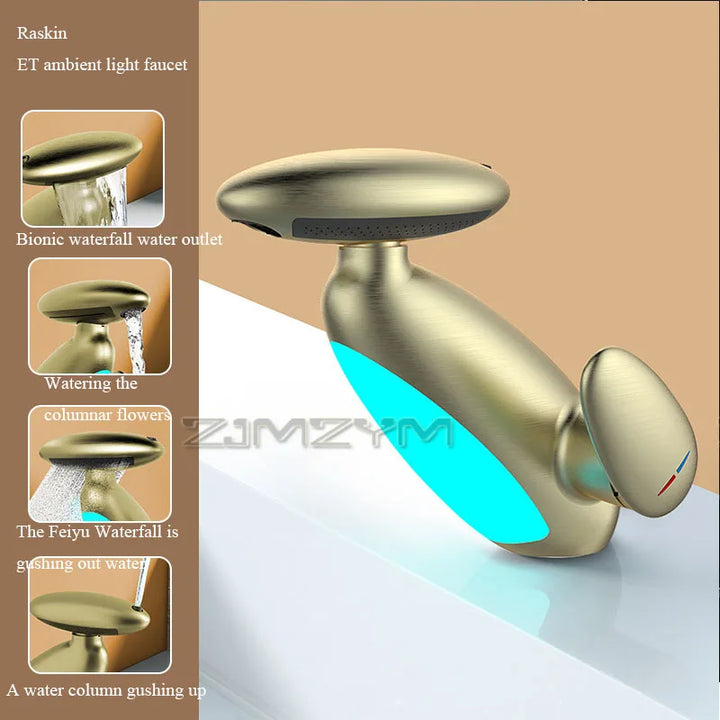 Luxury Bathroom Faucet with LED