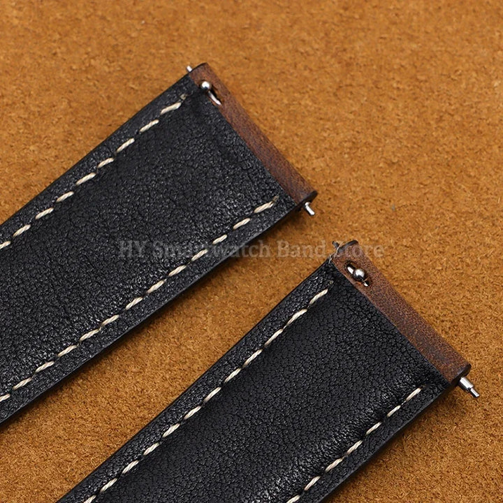 Leather watch strap 18mm 16mm 14mm