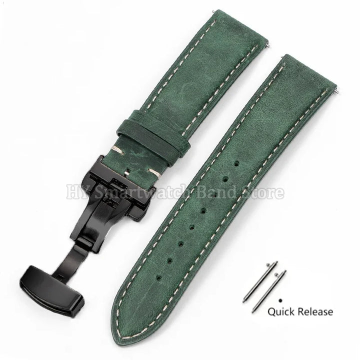 Leather watch strap 18mm 16mm 14mm