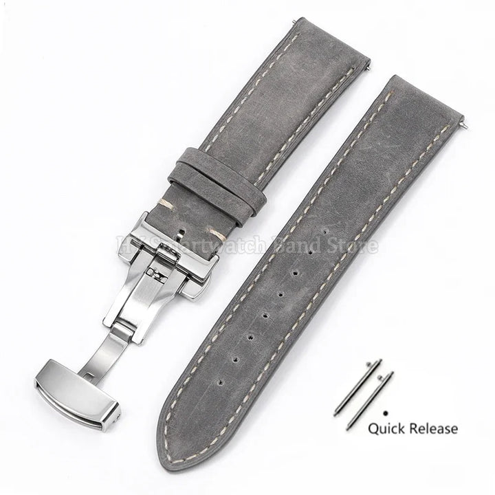 Leather watch strap 18mm 16mm 14mm