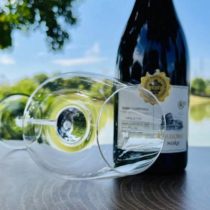 Set of fine wine and champagne glasses