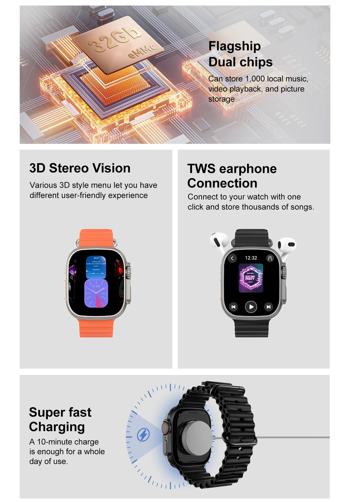 DT Ultra 3 Pro Smart Watch water resistant
