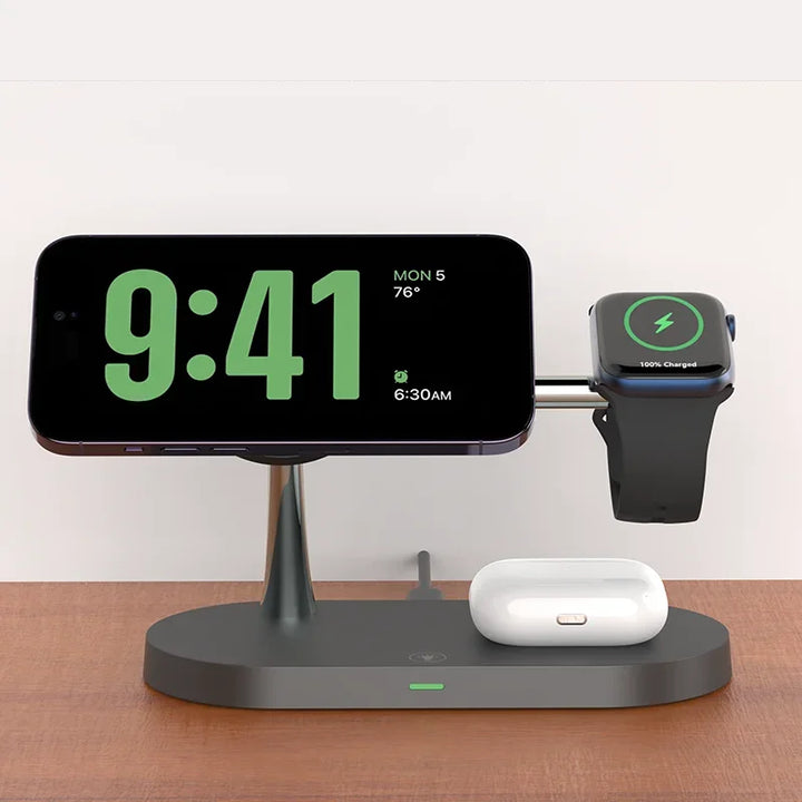 3 in 1 Wireless Charger Stand Magnetic For iPhone