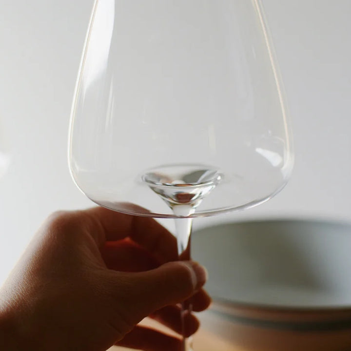 Set of fine wine and champagne glasses