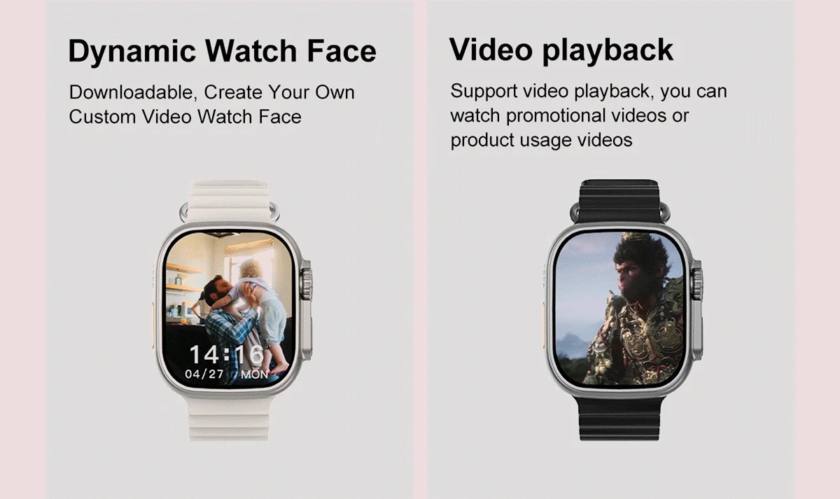 DT Ultra 3 Pro Smart Watch battery life display