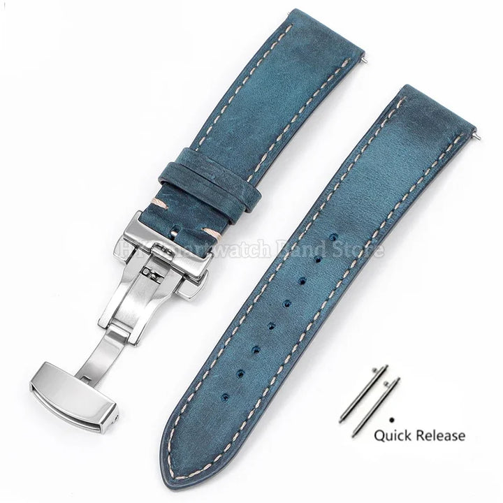 Leather watch strap 18mm 16mm 14mm