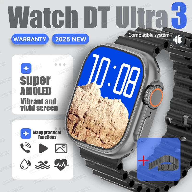 DT Ultra 3 Pro Smart Watch smartwatch for men and women