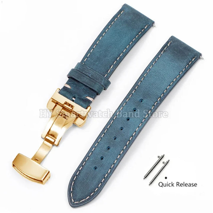 Leather watch strap 18mm 16mm 14mm