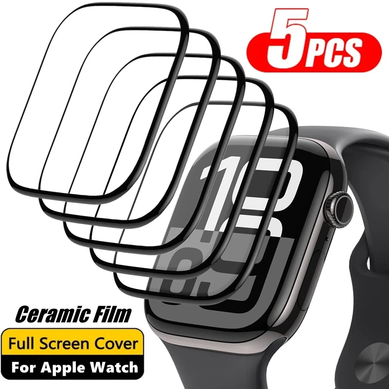 Apple Watch Screen Protector Set – 5 Pieces for Series 10 to 5