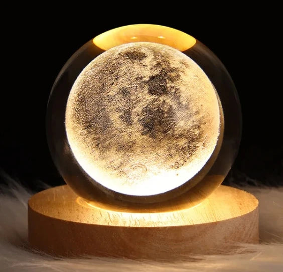 Table Lamp 3D Moon Planet Galaxy