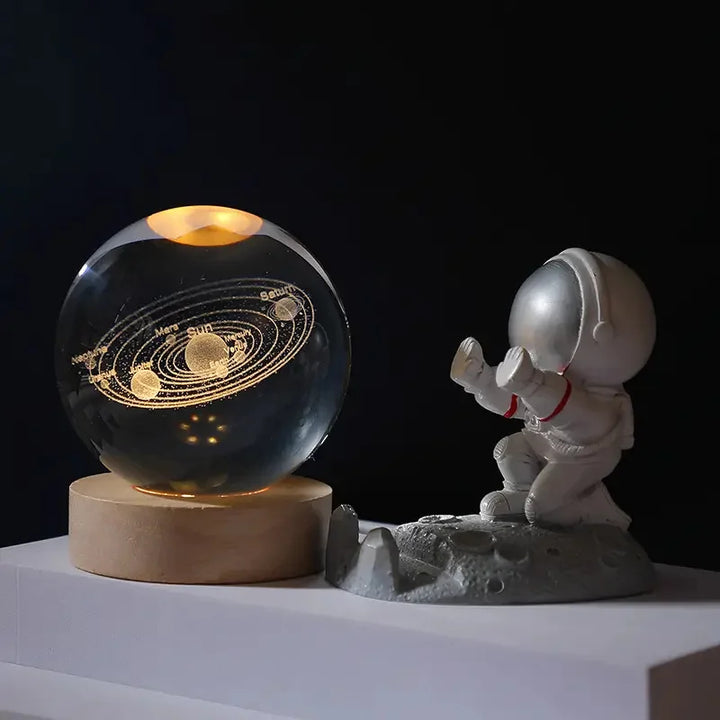 Table Lamp 3D Moon Planet Galaxy