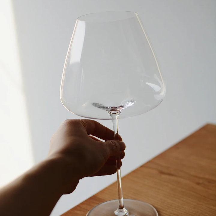 Set of fine wine and champagne glasses
