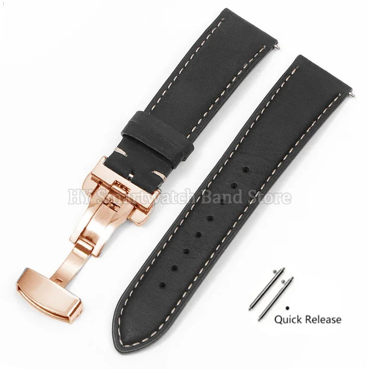 Leather watch strap 18mm 16mm 14mm