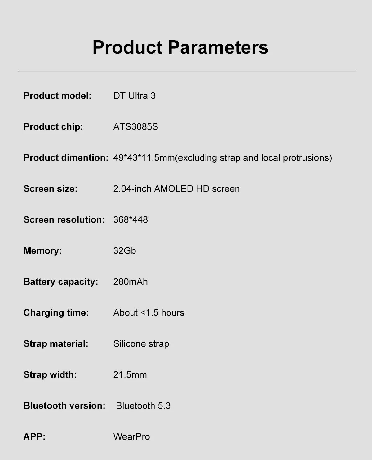 DT Ultra 3 Pro Smart Watch charging mode