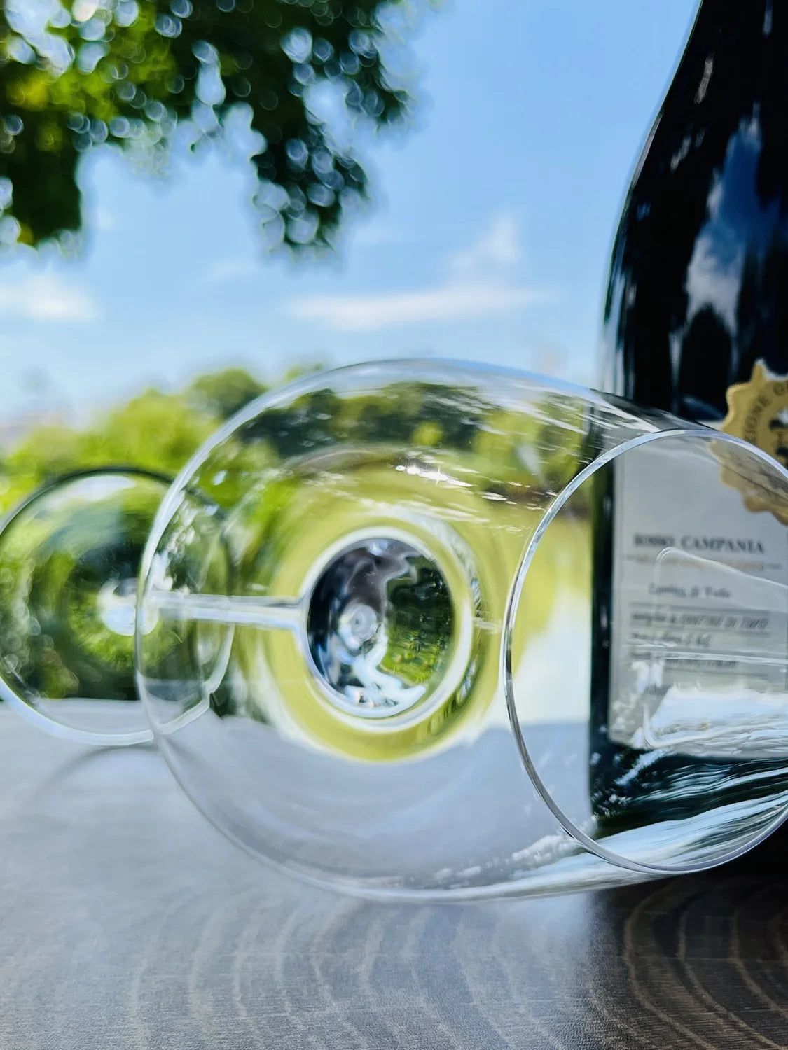 Dishwasher-safe fine crystal wine and champagne glasses