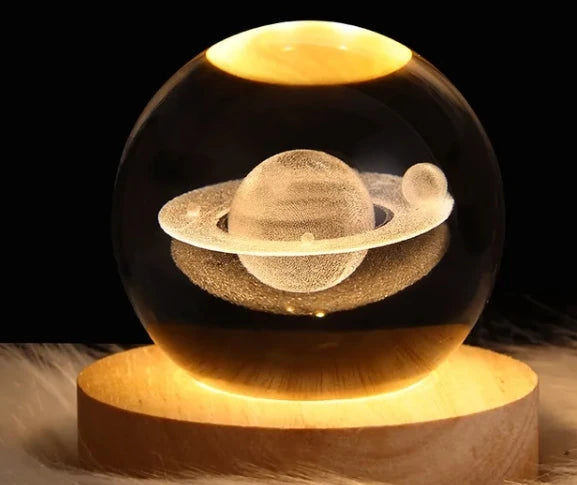 Table Lamp 3D Moon Planet Galaxy